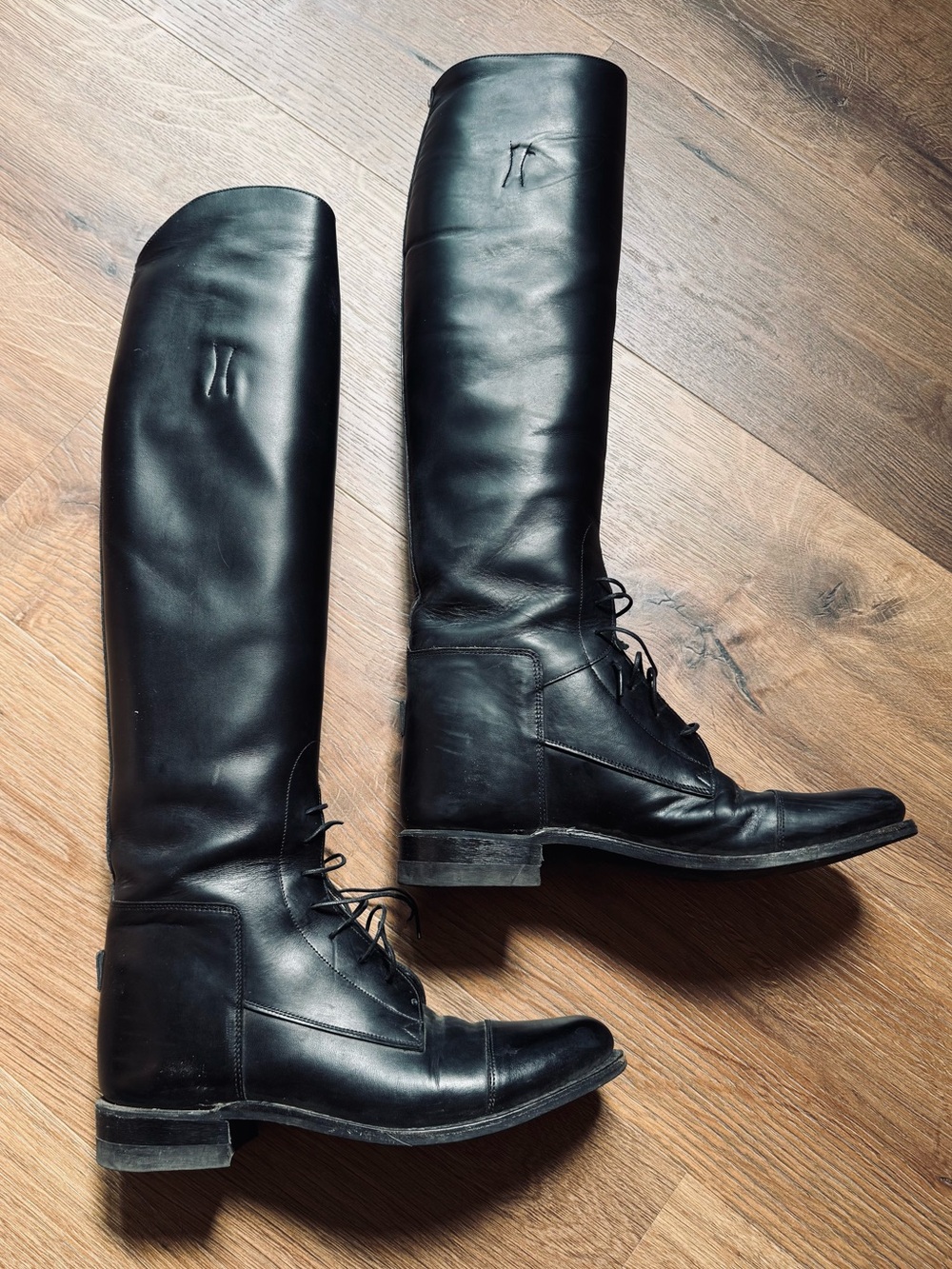 Vintage Bond Boot Co. "The Effingham" 200L Black Leather Riding Boots